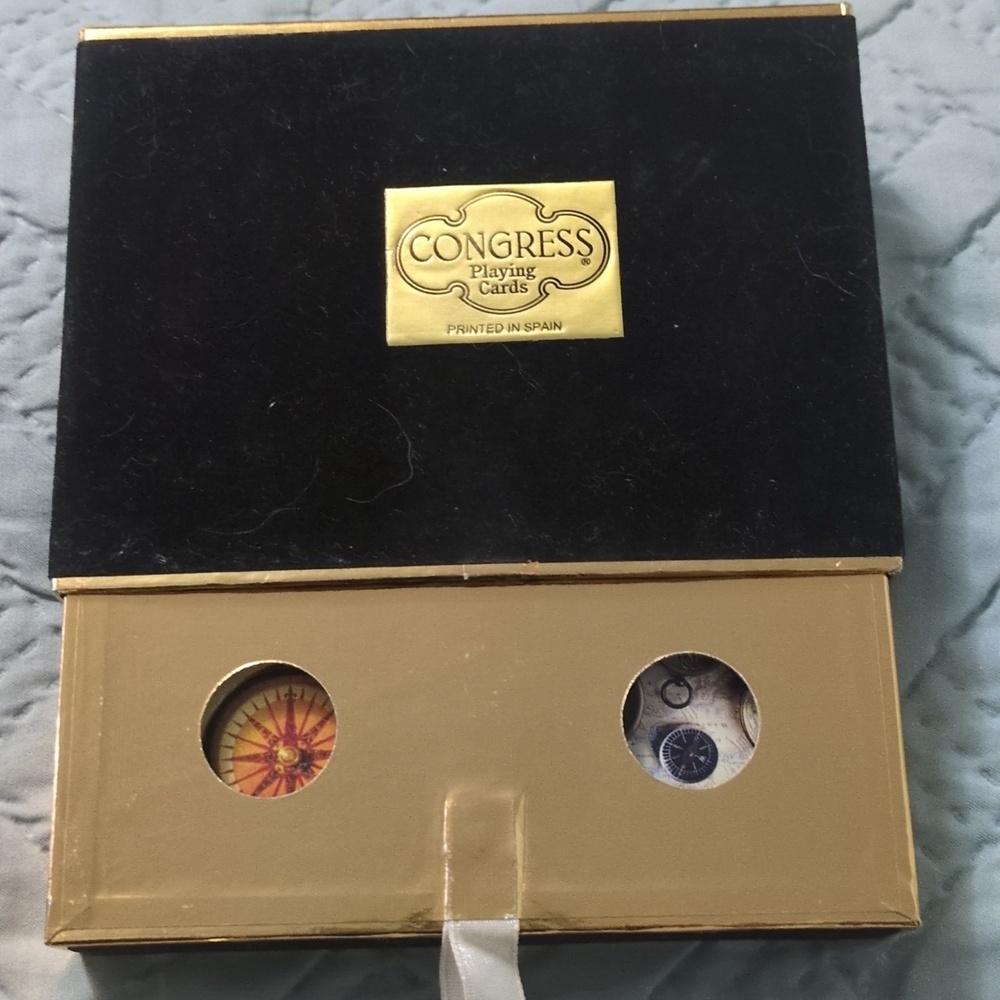 3 double sets of vintage Congress playing cards - - Picture 6 of 7